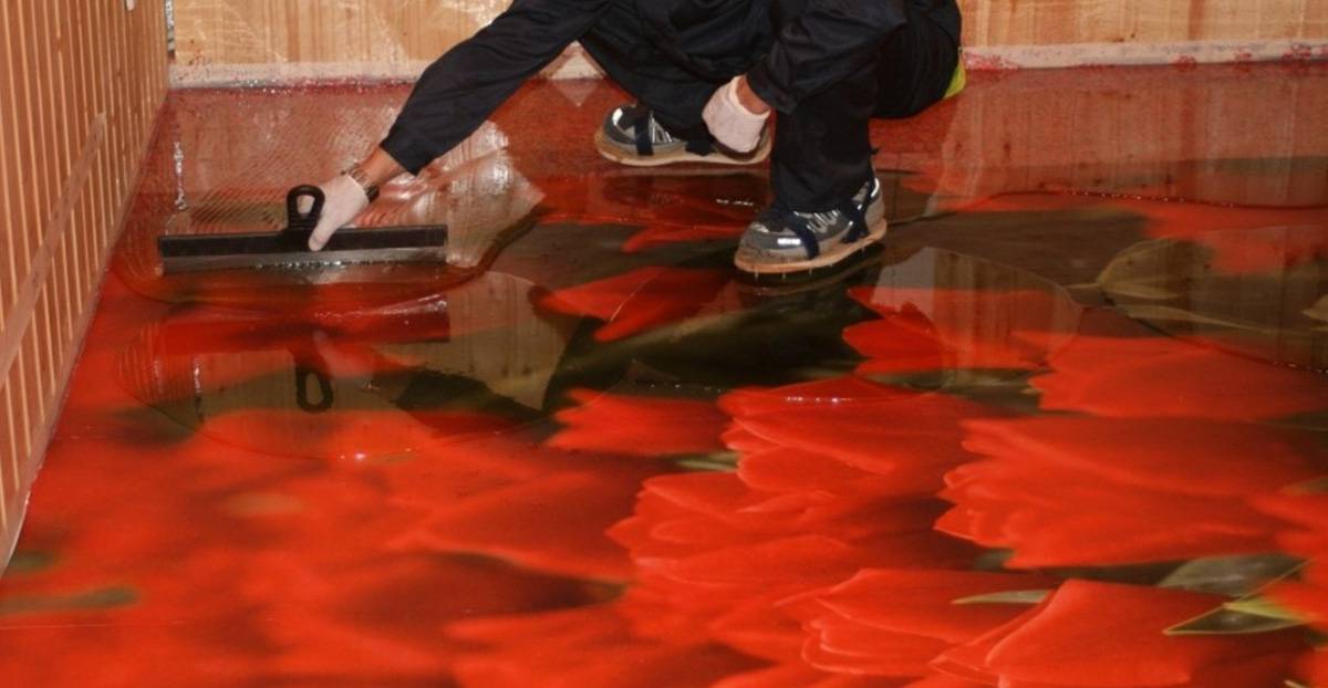 Наливные полы 3 d