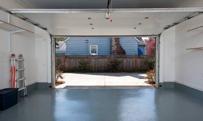 Покраска бетонного пола в гараже