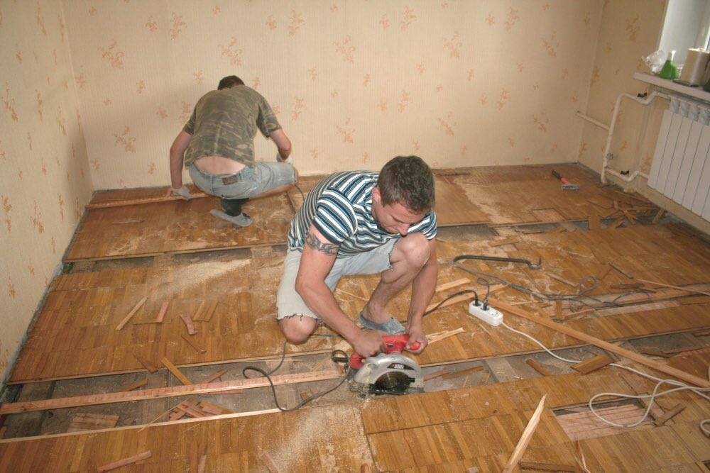 Способы ремонта деревянных полов в квартире