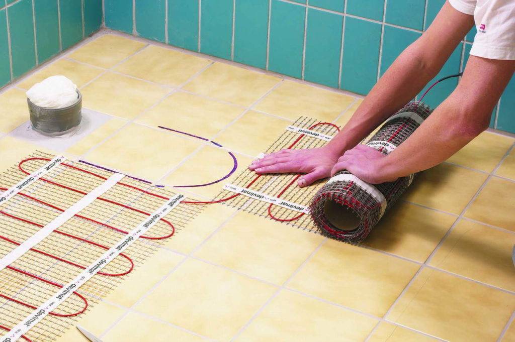 Инфракрасный тёплый пол в ванной: инструкция по мантажу