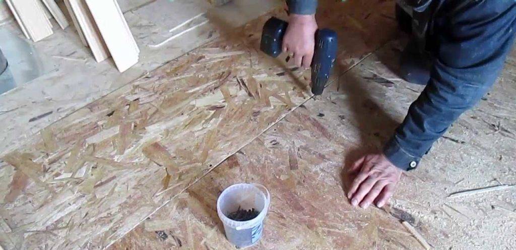 Как положить осб плиту на деревянный пол