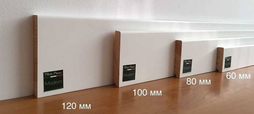 Широкий плинтус для пола: советы по выбору, цвета и виды. +Видео