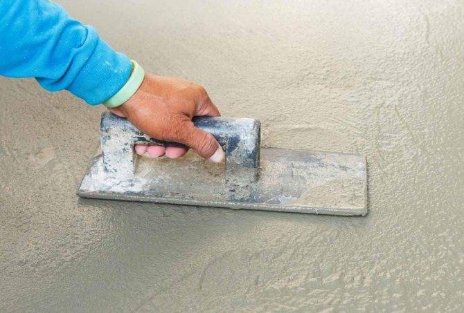 Правильное железнение бетона цементом